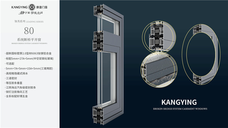 新款80系统平开窗